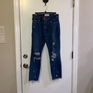 abrocrombie and fitch high rise mom jeans